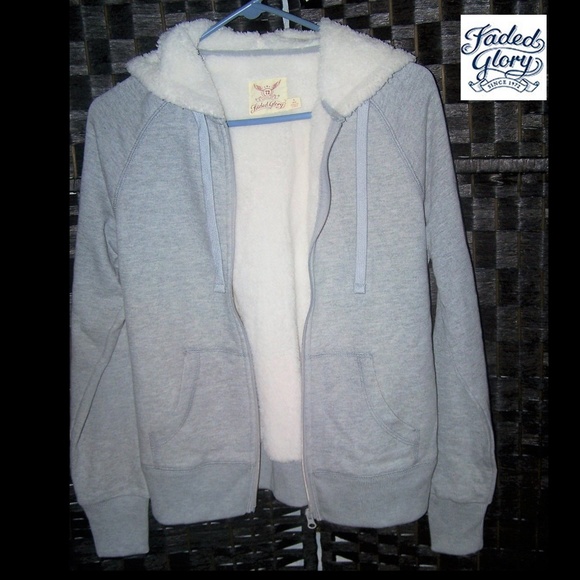 faded glory lined hoodie